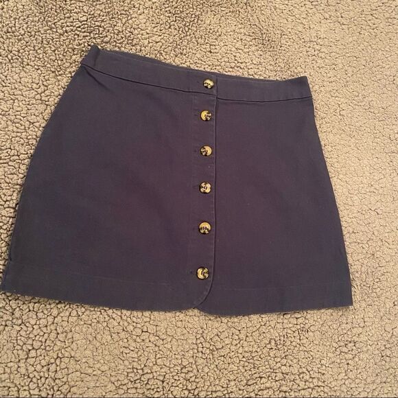 Copper Key Navy Mini Skirt Size 11 - Picture 2 of 9